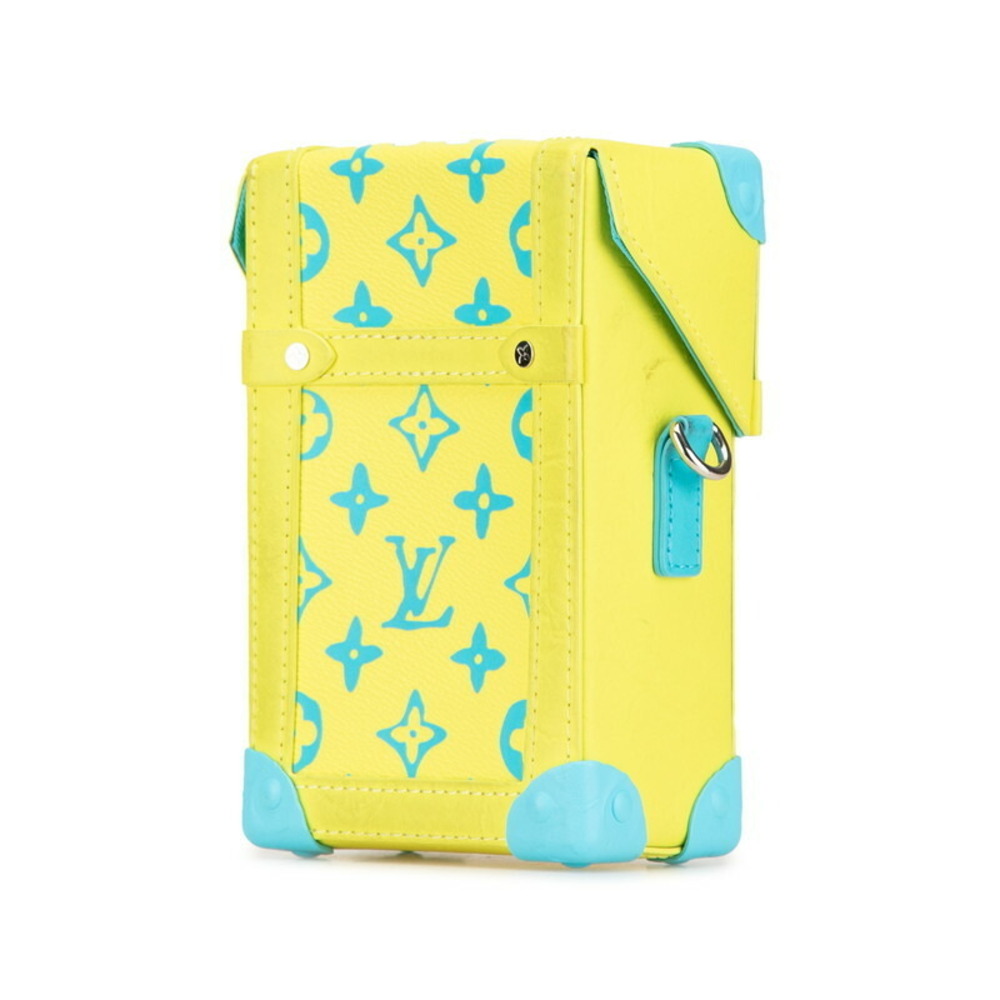 Louis Vuitton Playground Vertical Trunk Crossbody Bag Bum Yellow Blue - Picture 2 of 6